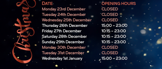 christmas opening hours 2024